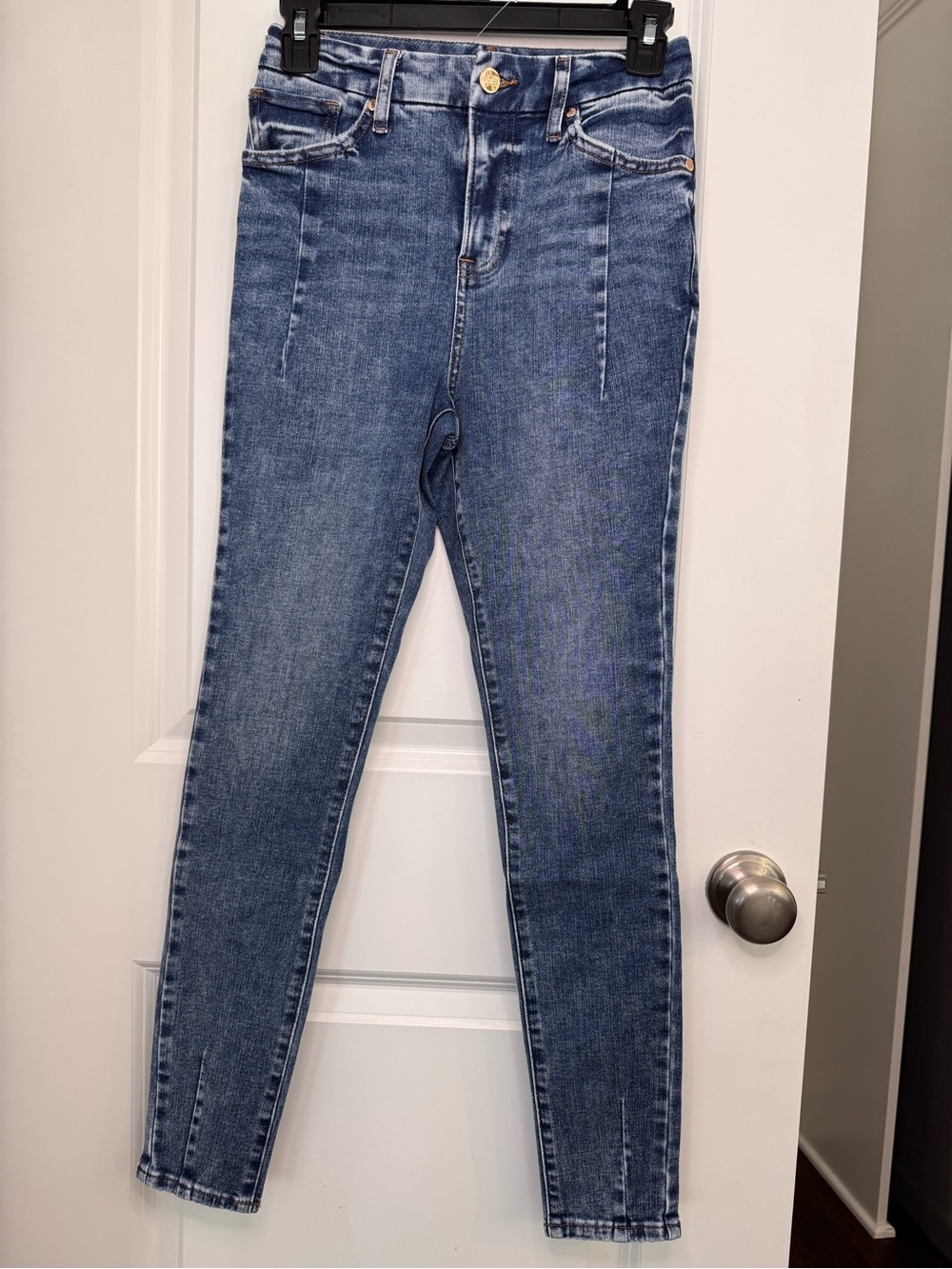 Express Mid-Blue High-Rise Jeggings